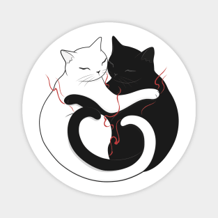 Blazing Cat Love Magnet